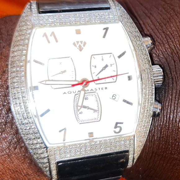 Aqua Master Unisex Half-Full Case Diamond Watch, 2.50 ctw Aqua master watch